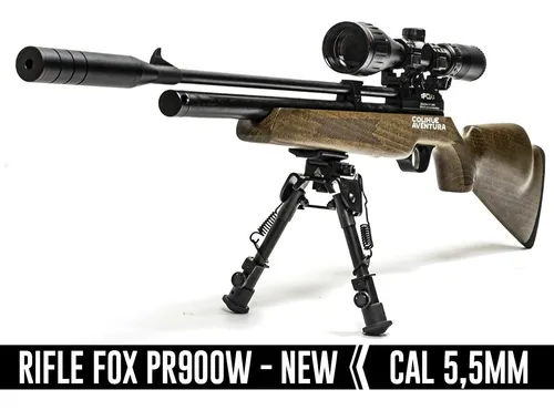 Rifle Fox Pr900w Power+infaldor Fox 300 Bar + Mira Cannon
