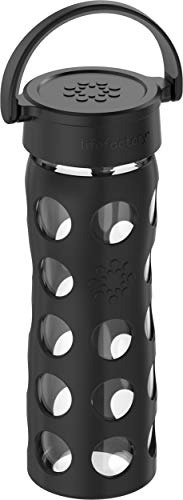 Lifefactory - Botella De Agua De Cristal Sin Bpa (40,6 Ml)
