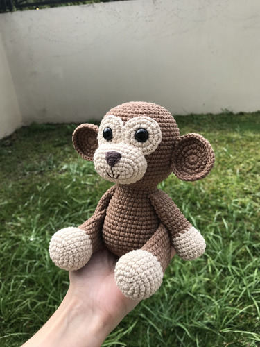 Mono Amigurumi Monito Muñeco Tejido Peluche Macaco Juguete Simple