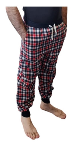 Pijama Pantalon Franela Caballero Con Bolsas Mod 280