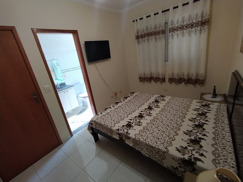 Imagem 5 de 13 de Apartamento 1 Dormitório Suite, 200 Metros Da Praia !
