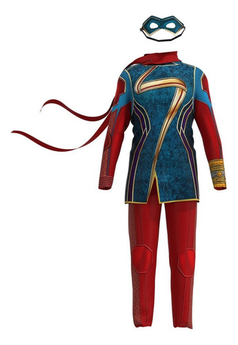 Disfraz De Mujer Ms Para Mujer, Cosplay De Kamala Khan Para