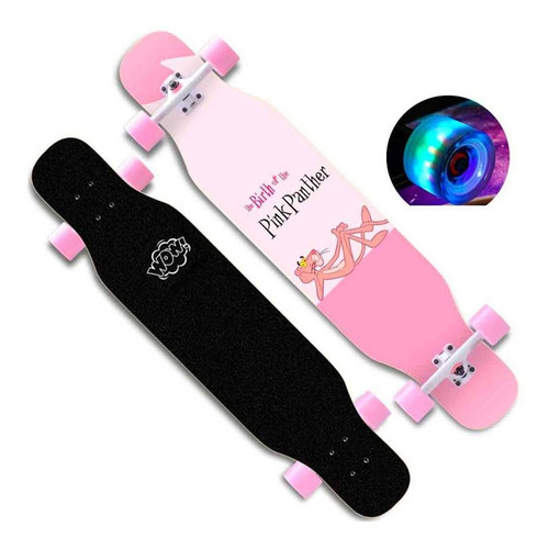 Longboard Patineta Skate Tabla Maple Pantera Rosa