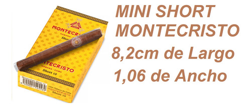 Monte Cristo Short Cohiba Cajitilla De 10 Habanos Cubano
