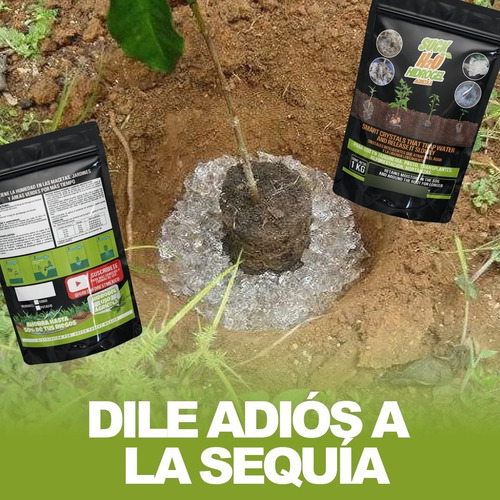 Hidrogel Agrícola 1kg Retenedor De Agua