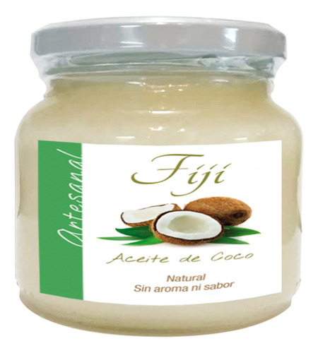 Aceite De Coco Puro 250ml En Vidrio Tapa Hermetica En Flores