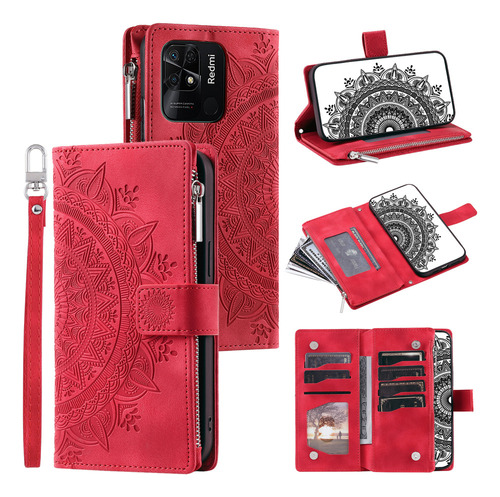 Funda De Cuero Con Ranura Para Tarjetas Lanyard Wallet Para