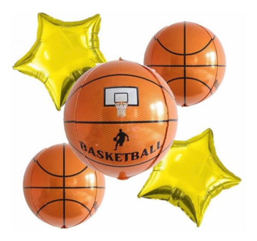 Kit Metalizado De Baloncesto De 5 Piezas