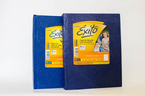 Cuaderno Éxito Tapa Dura Forrado 200 Hojas  Rayado