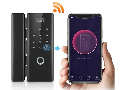 Cerradura Inteligente Wifi Puerta De Cristal App Smart Life