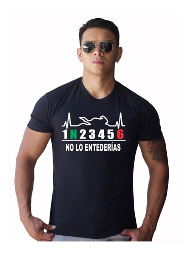 Playera Biker Motociclismo Velocidades 1n23456