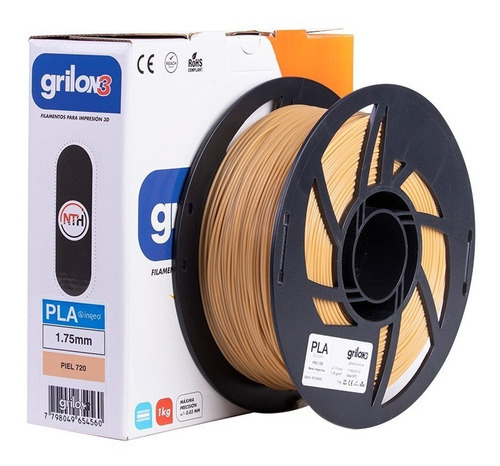 Grilon3 PLA filamento 1.75mm 1kg impresora 3d color piel 720