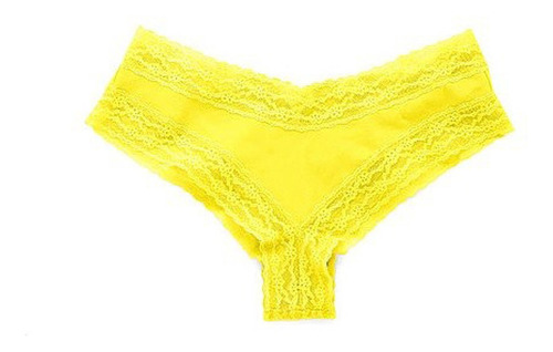 Cheeky Panty Victoria's Secret Sour Yellow Lace Waist