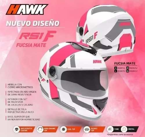 Casco Moto Integral Hawk Rs1 T-racer Edicion Limitada Vxv