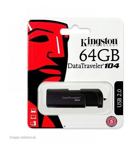 Pen Drive Kingston Datatraveler104 64gb Usb 2,0  (b)
