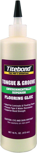 Titebond 2104 Botella De Pegamento Para Lengua Y Surco  16 O