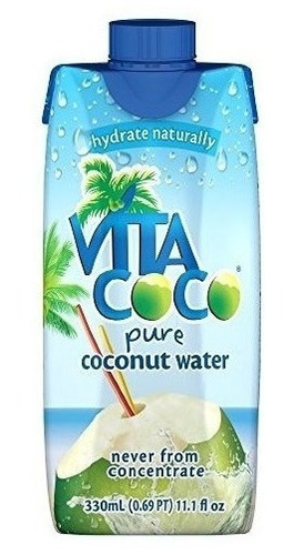 Vita Coco Agua De Coco, Puro, 11,1 Onzas (fridge Pack De 12)