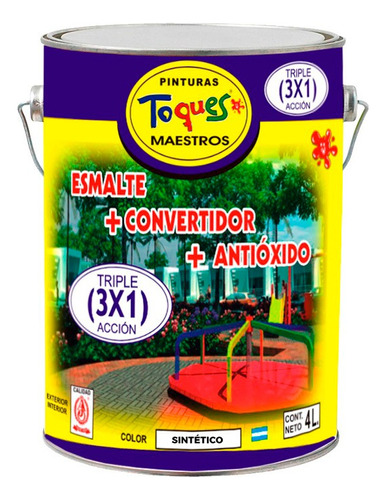 Esmalte Convertidor Antioxido Brillante Cedro 20 Lt