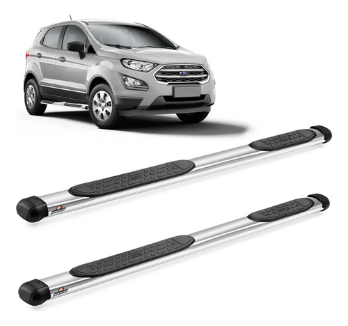 Estribo Lateral Ecosport 2013 2014 Oblongo Cromado Keko K1