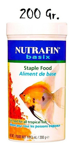 Nutrafin Basix Alimento Para Peces Tropicales Escamas 200 Gr