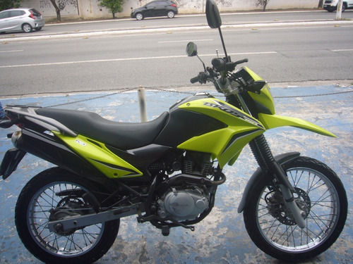 Honda Nxr 150 Bros Es Ano 2013 Verde Troca Financia