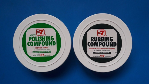 Imagen 3 de 3 de Cera N°7 Rubbing Compound Y Polishine 284gr. Mayor Y Detal