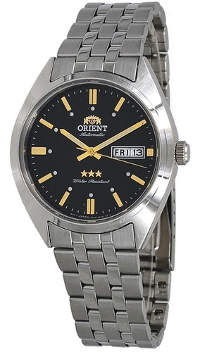 Reloj Hombre Orient Ra-ab0e06b Automátic Pulso Plateado Just