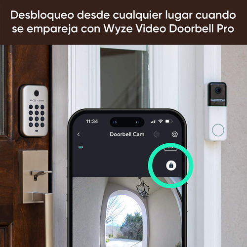 Wyze Lock Bolt - Sistema De Teclado Y Cerradura Inteligente