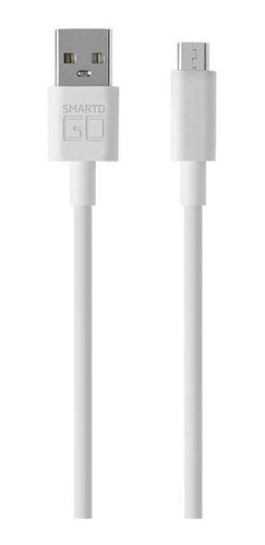 Cabo Micro Usb Blindado 1,2 Metros Branco - Smartogo Wi393