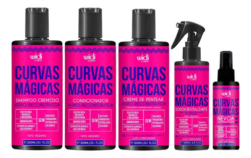 Kit Widi Care Curvas Magicas Shampoo Cond Creme Soroh Nevoa
