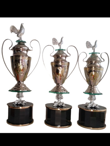 Trofeos 3 Copas Niqueladas  De 85,89, Y 104 Mtrs. 