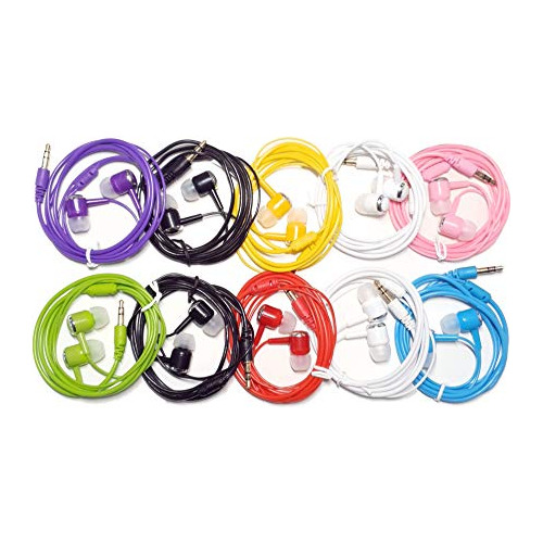 10 Audifono Earbud G14 Multi Color Cable Accesorio Mayor B1