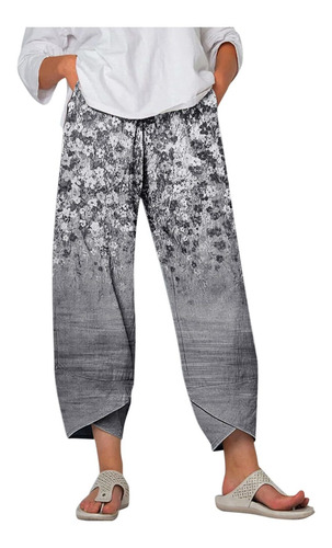 Pantalon Capris Mujer Para Verano Lino Casuan Conico Ajuste