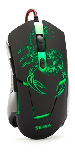 Mouse Óptico Ergonómico Gamer Usb 6d Fast Track 3200 Dpi Led