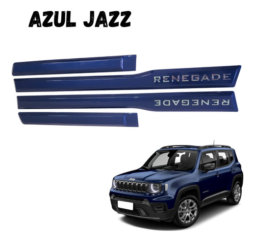 Friso Lateral Com Emblema Cromado Renegade 22 2023 2024 2025
