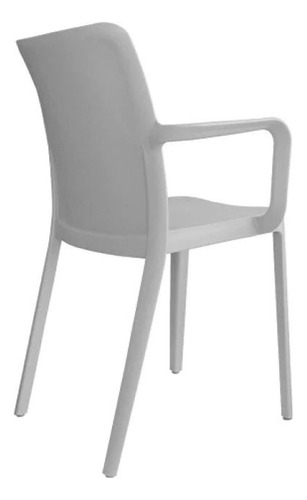 Silla De Comedor Biella Con Brazos De Plástico Resistente