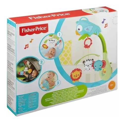 Fisher Movil Musical Naturaleza Loro 3 En 1 Int Chr11 Mattel