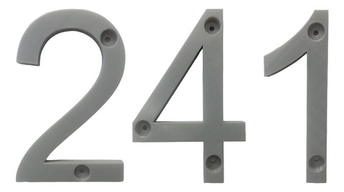 Números 3d Para Casas, Mxdgu-241, Número 241,  17.7cm Altura