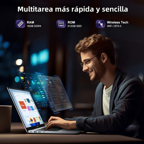 Laptop Celeron N4000 8gb Ram 256gb Ssd 14.1pulgadas Notebook