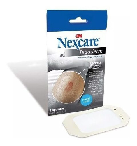 Nexcare Parche Invisible Tegaderm 10x12cm X 3 Unidades