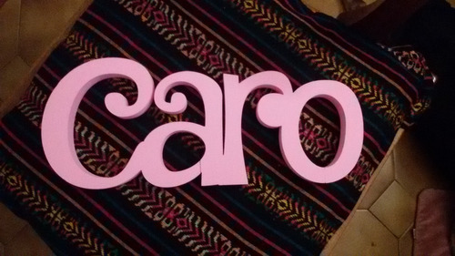 Letras Corporeas Polyfan 10 Cm Pintadas Belgrano Candy Ba
