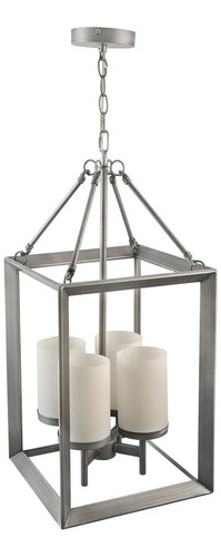  Lámpara De Suspender, Tipo Candil, C2031-4/gr, Calux Color Gris