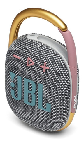 Caixa De Som Jbl Clip 4 Grey Bluetooth A Prova D'água