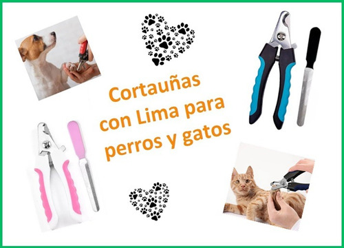 Cortauñas Con Lima Para Perros Y Gatos