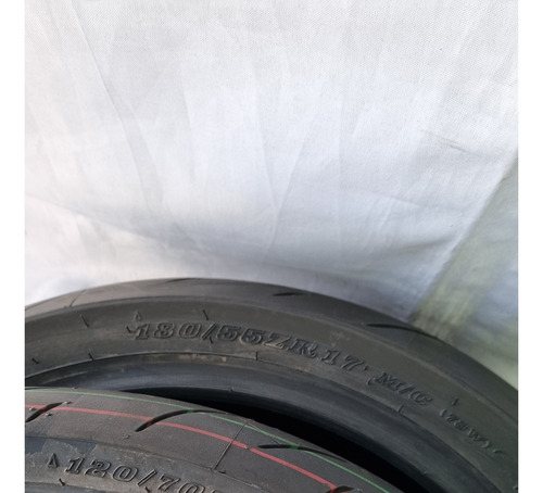 Par De Pneu Dunlop Sportmax 180/120 Original Novo, Sem Uso (Usado)