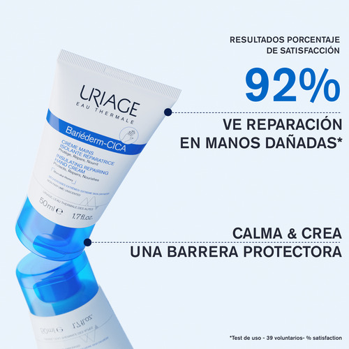 Bariéderm-cica Crema De Manos Reparadora 50ml De Uriage