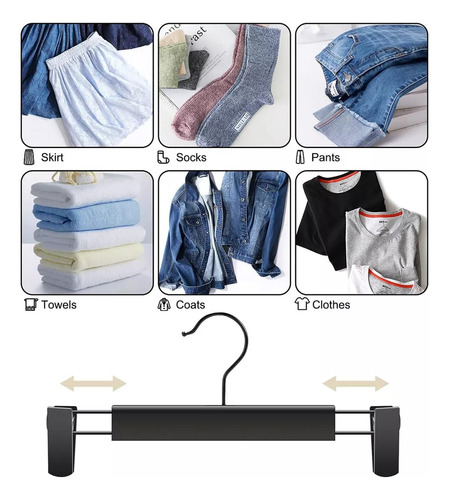 L Paquete De 10 Perchas Para Ropa Y Pantalones,