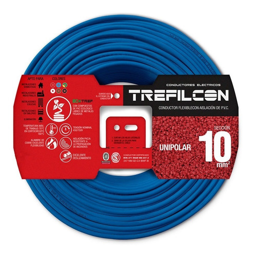 Cable Unipolar Flexible 10 Mm Trefilcon X Metro