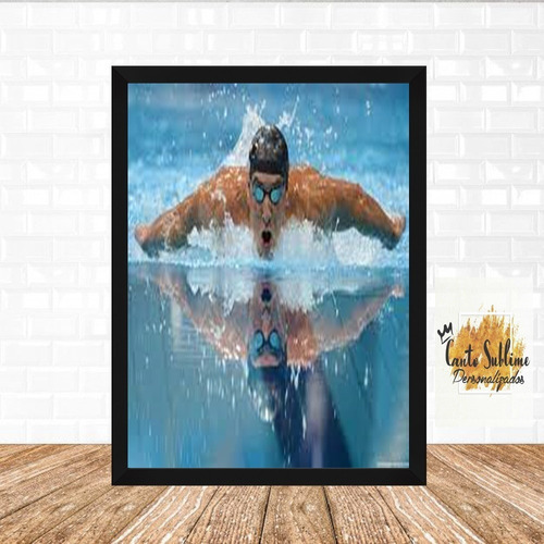 Quadro Decorativo  Campeão Da Natação Michael Phelps 002