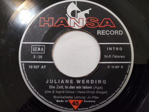 Vinilo Single Juliane Werding  ( B132